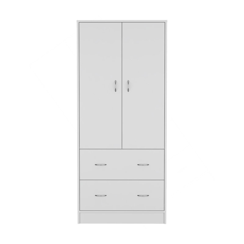 Armoire Edie, chambre à coucher, blanc, Blanc