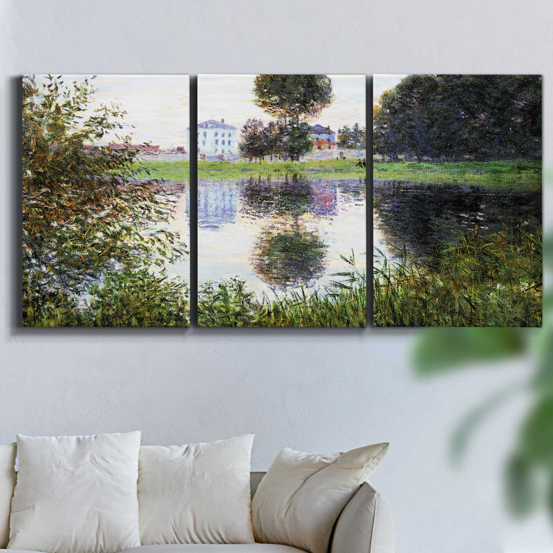 Port - Toile encadrée multi-pièces, H 60 po x l 120 po x P 2 po