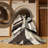 Machine Washable Orsolya Buenos Aires Obelisk Modern & Contemporary Geometric Rug in Beige – Beige Binding-1639970310