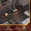 L-shaped Computer Desk with Power Outlet, Gaming Desk with Monitor Stand and Shelves-253711374-256113287