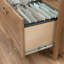 Classeur latéral en bois au design élégant, brun