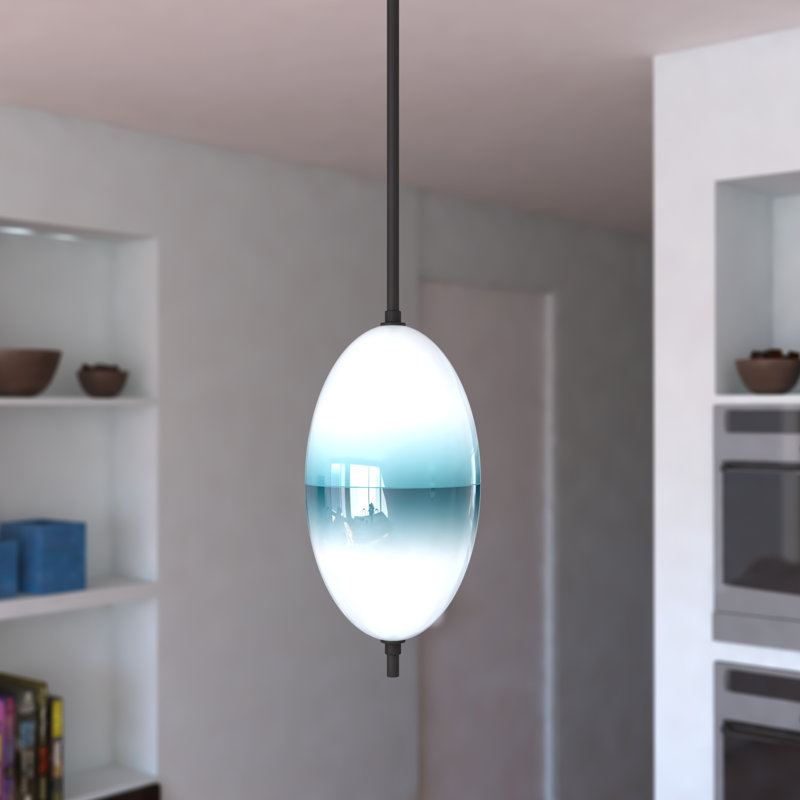 Luminaire suspendu simple à 1 lumière Merci Merci, H 19 po x l 6,25 po x P 6,25 po