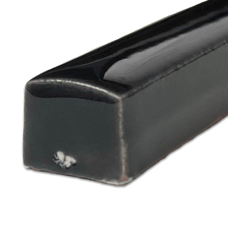 Nero Listelo 3/8 In. X 5-7/8 In. Ceramic Wall Trim