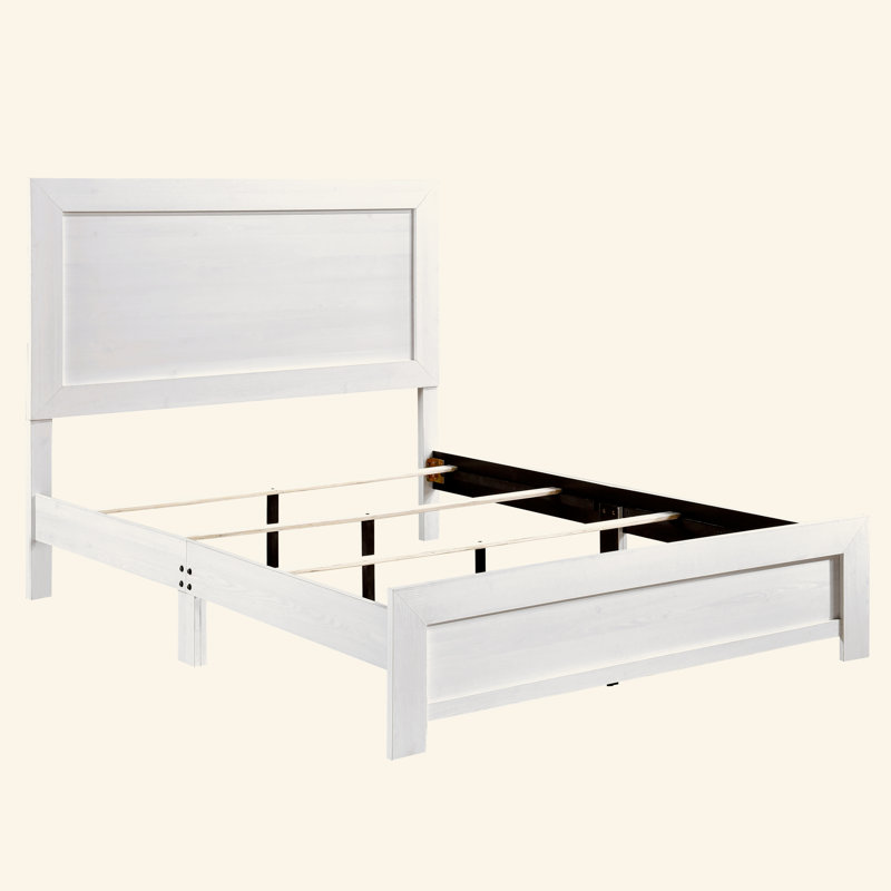Mobilier de chambre à coucher 1Pc, Grand lit, Blanc