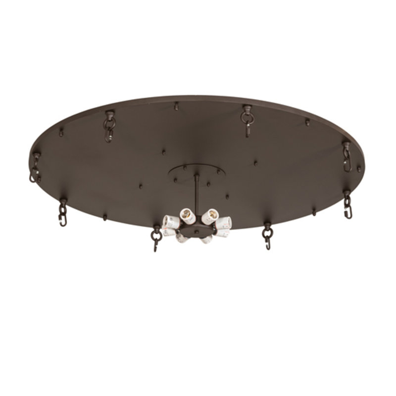Fleur-de-lis 8 - Light Semi Flush Mount