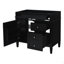 Meuble-lavabo de 36 po sans lavabo supérieur, armoire de rangement moderne avec 2 tiroirs et un tiroir basculant, structure en bois massif-769069830
