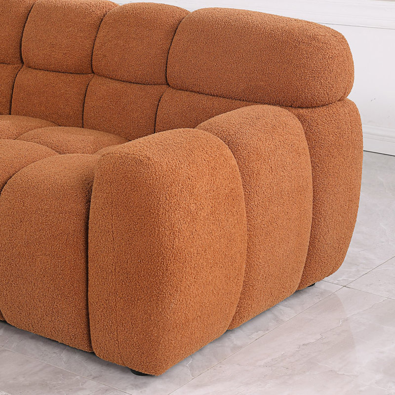 Structure du corps humain pour les États-Unis, canapé Marshmallow, canapé 3 places, canapé confortable, Light Brown