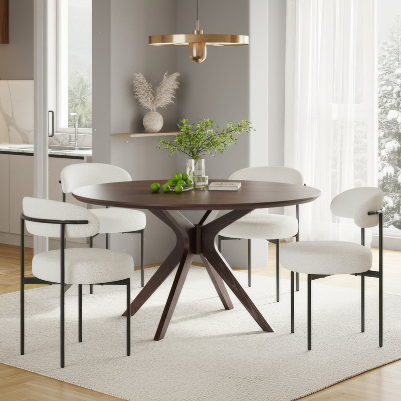 Keerthika Upholstered Dining Chair, Beige