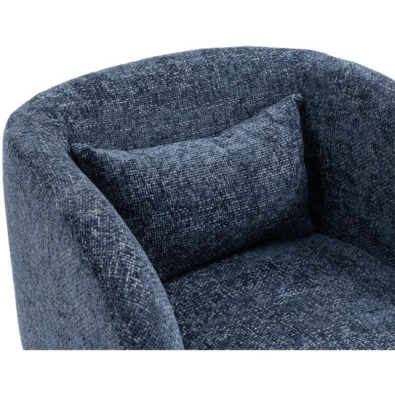 Sawyer 29'' Wide Armchair, Navy Chenille Fabric