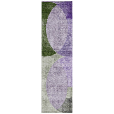 Henry Lavender Washable Indoor-Outdoor Rug - 