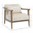 Branson Rubberwood and Poly Upholstered Armchair-350998431