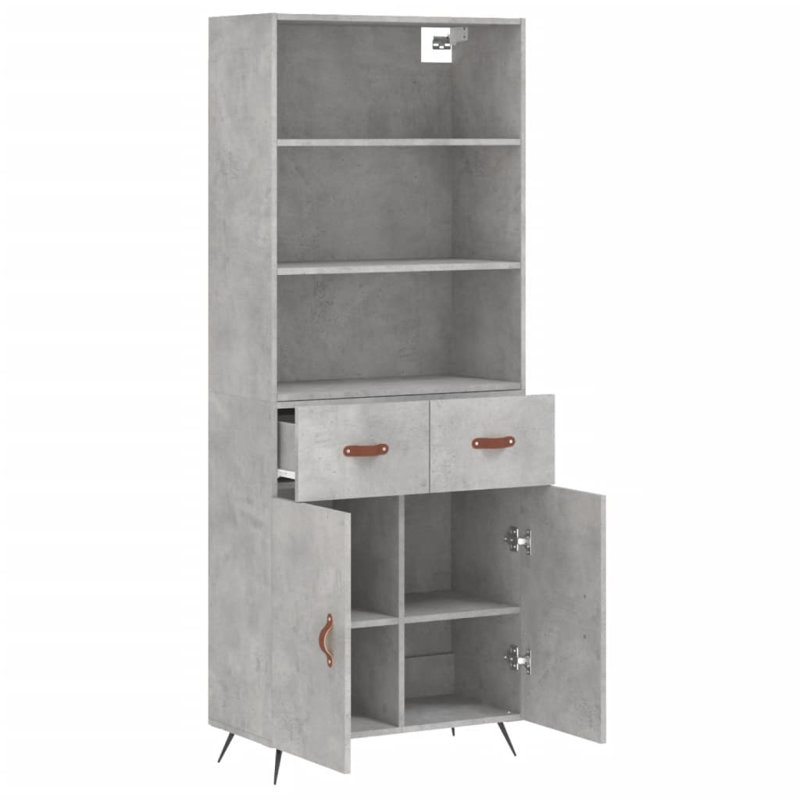 Storage Cabinet, Concrete grey
