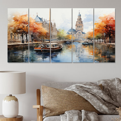 Traditional Buildings & Architecture Wall Decor on Metal