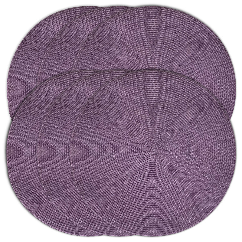 Napperon tressé 15 po Rosalba, Mauve