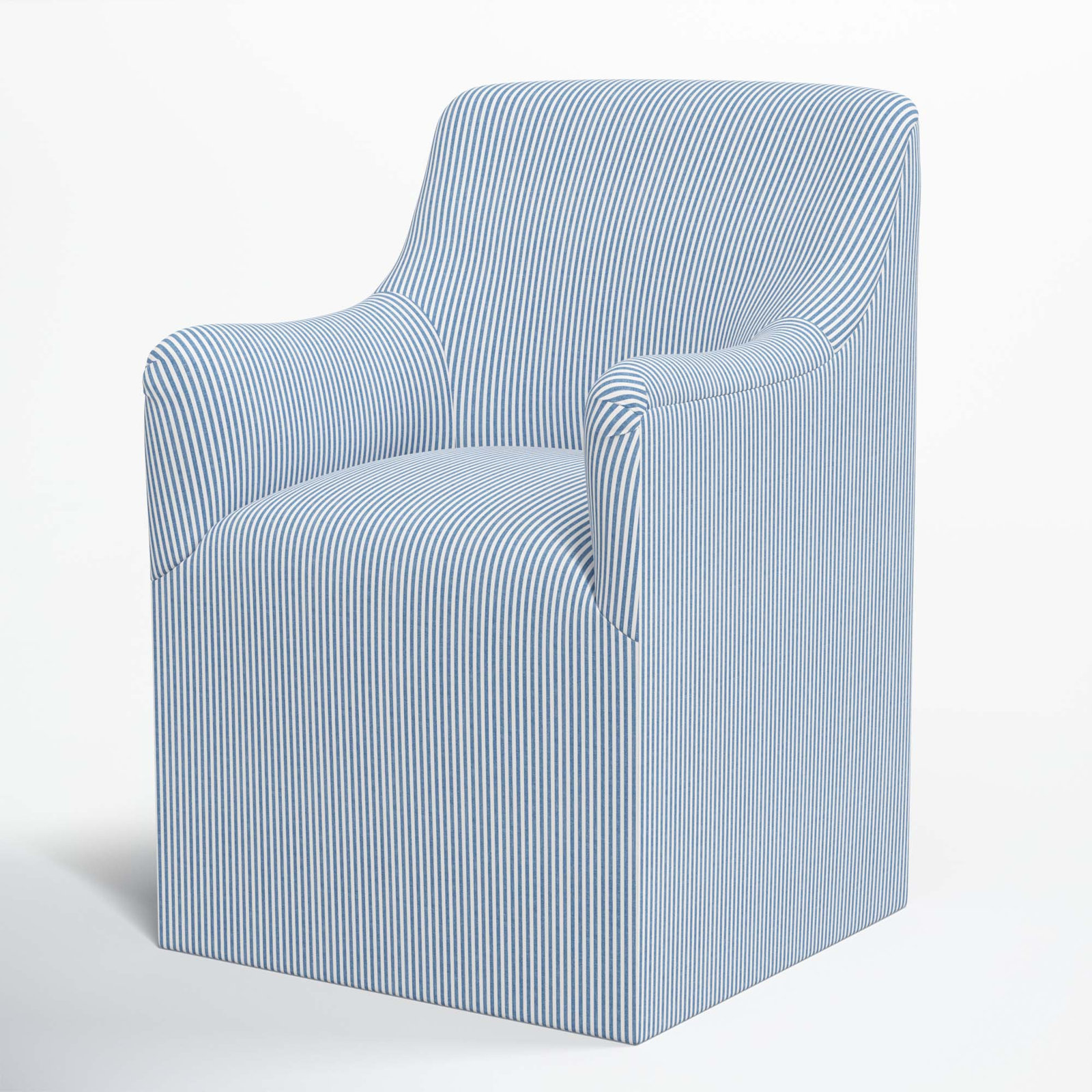 Howth Dining Armchair, Prep Stripe Blue