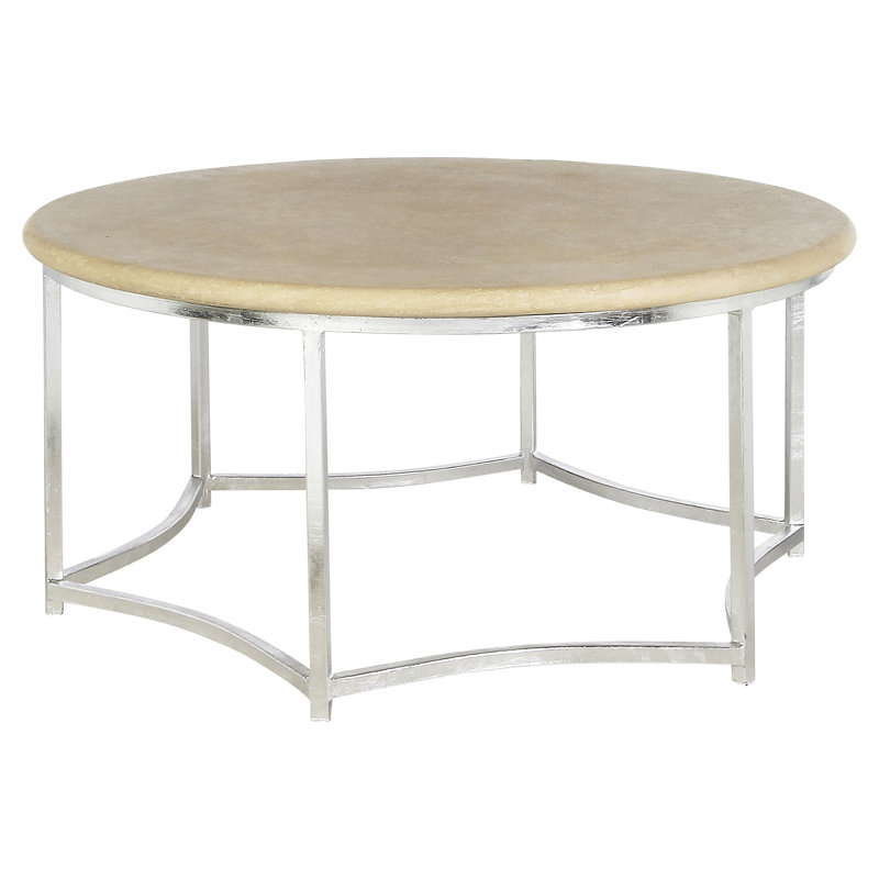 Table basse Megan, Travertin léger