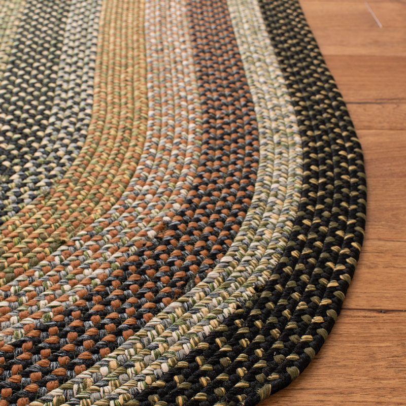 Aylward Striped Multi Indoor/Outdoor Rug, Oval 183 x 274 cm