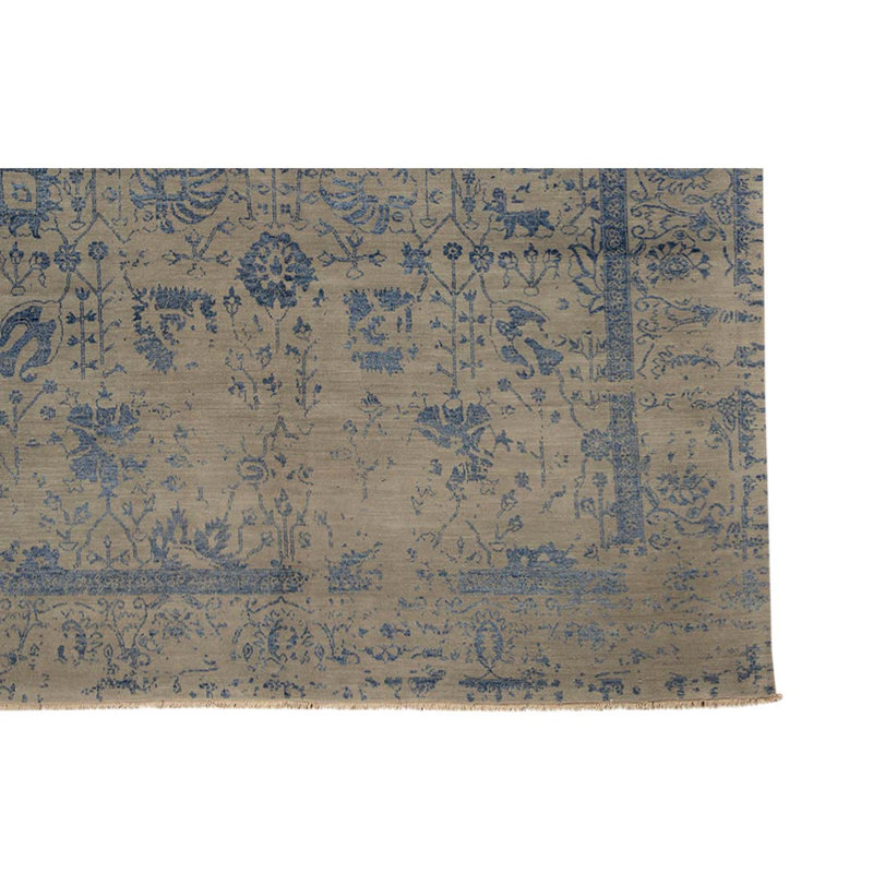 Tapis beige / bleu de haute qualité