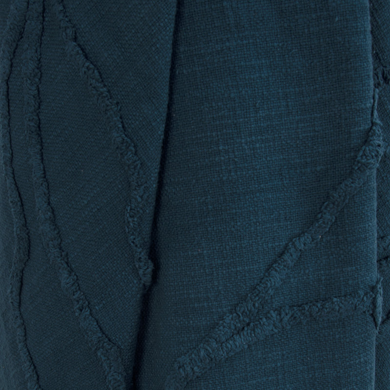 Jeté en coton Detrick, Bleu sarcelle