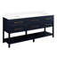 72" Robertson Double Bathroom Vanity Set with Rectangular Undermount Sinks-66647888-75247726-75247729