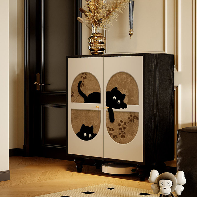 17 Pair Shoe Storage Cabinet, Pine