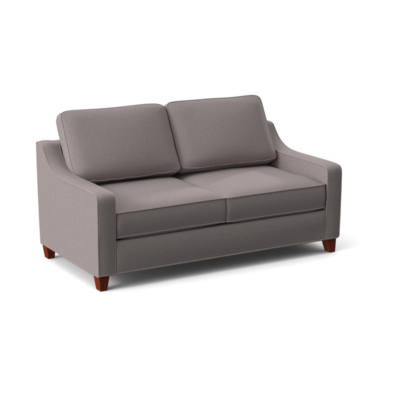 Clark 74" Square Arm Sofa with Reversible Cushions, Dillon Luggage, BM Cherry