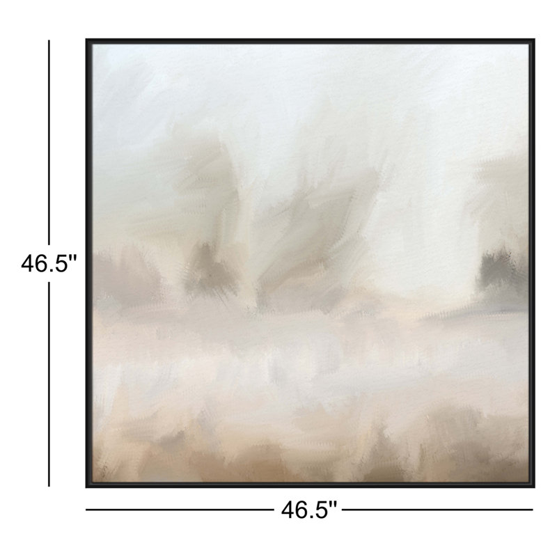 Bushwick Mirage - Toile à cadre flottant, Noir, L 46,5 po x H 46,5 po