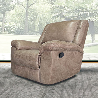 46.4" W Transitional Rocker Recliner, Brown