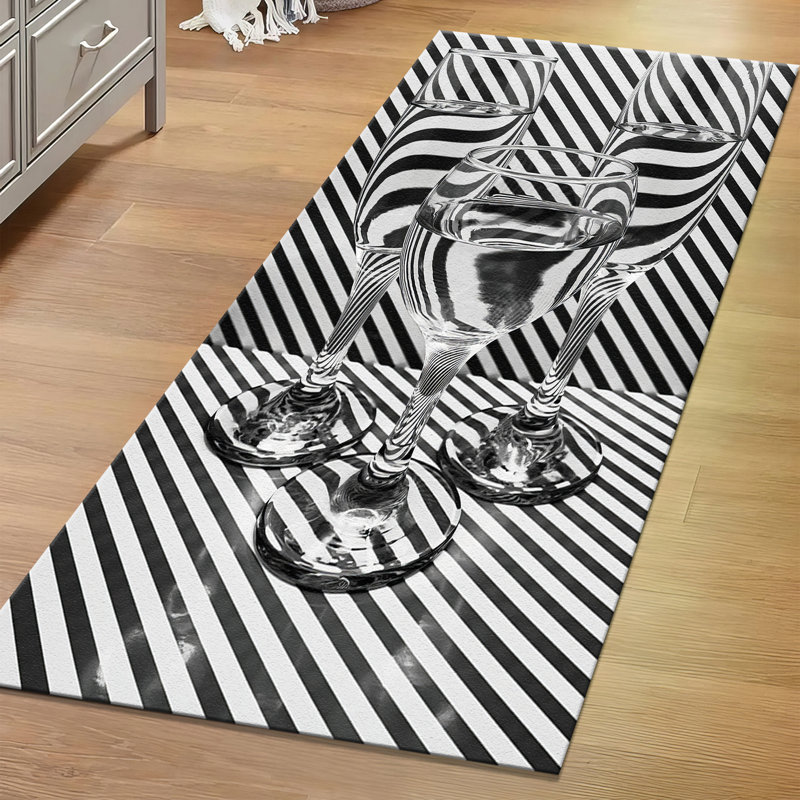 Soft Pile Printed Rug with Elegant Floral Design Ideal for Enhancing the Aesthetic Appeal of Any Room in Your Home