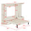 Lit escamotable avec tablettes intégrées et lumières-734529329