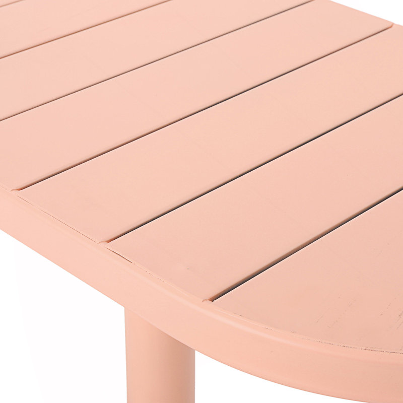 Ensemble bistro 3 pièces, 1 table ovale et 2 chaises, Corail