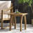 Acacia Wood Accent Side Table In Natural Stained, Weather-Resistant Rectangular End Table For Patio, Garden, Lawn, And Living Room(Natural Stained)-2031492781