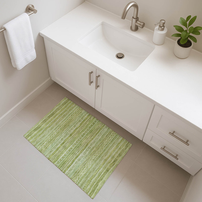Tapis de qualité supérieure lavable à la machine Marasco AMF1625, Rectangle 1 pi 8 po x 2 pi 6 po