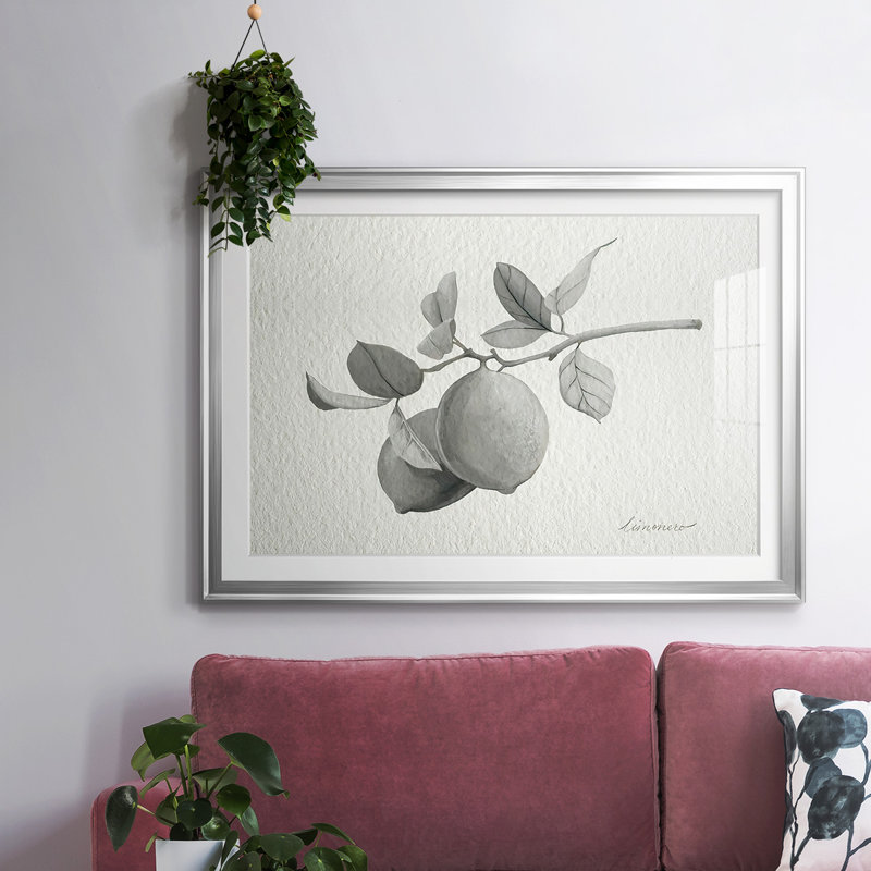 Limonero I, reproduction d'art encadrée, Argent, H 30 po x l 44 po x P 1,5 po