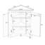 Armoire de plancher de salle de bain autoportante en chêne avec tablettes réglables