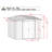 Classic Steel Storage Shed, 8X8, Blue Grey-119311400-119311401