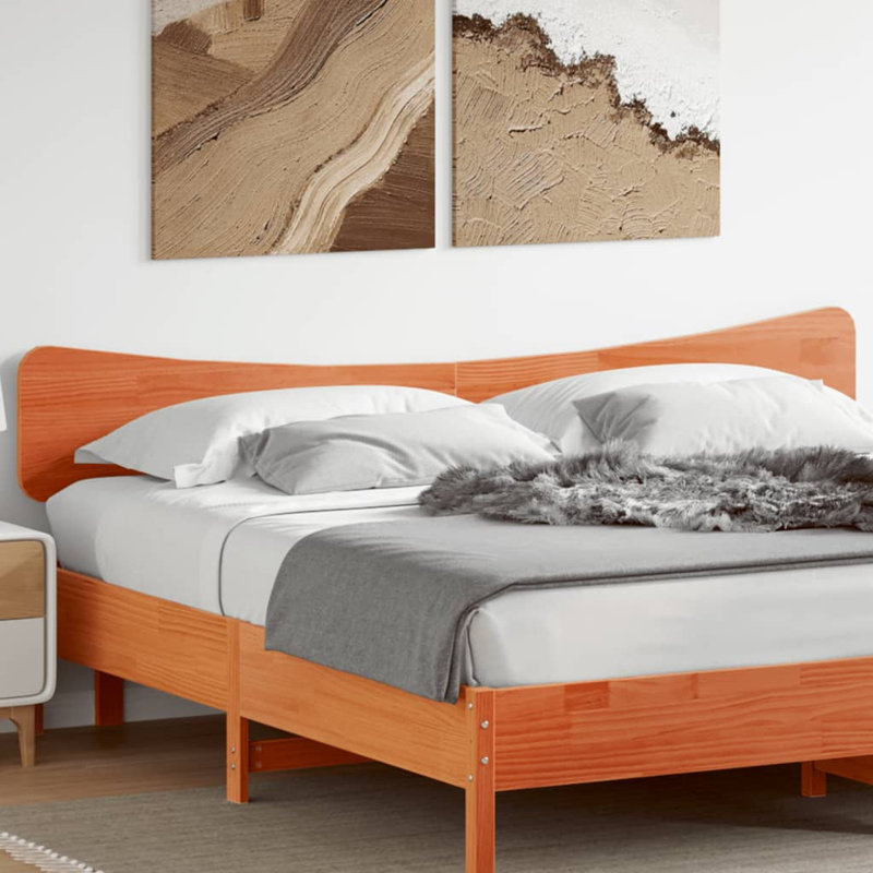 Meleka Solid Wood Headboard, Emperor - 200 x 200 cm, Wax Brown
