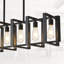 Lustre rectangulaire pour îlot de cuisine à 6 lumières Cusson