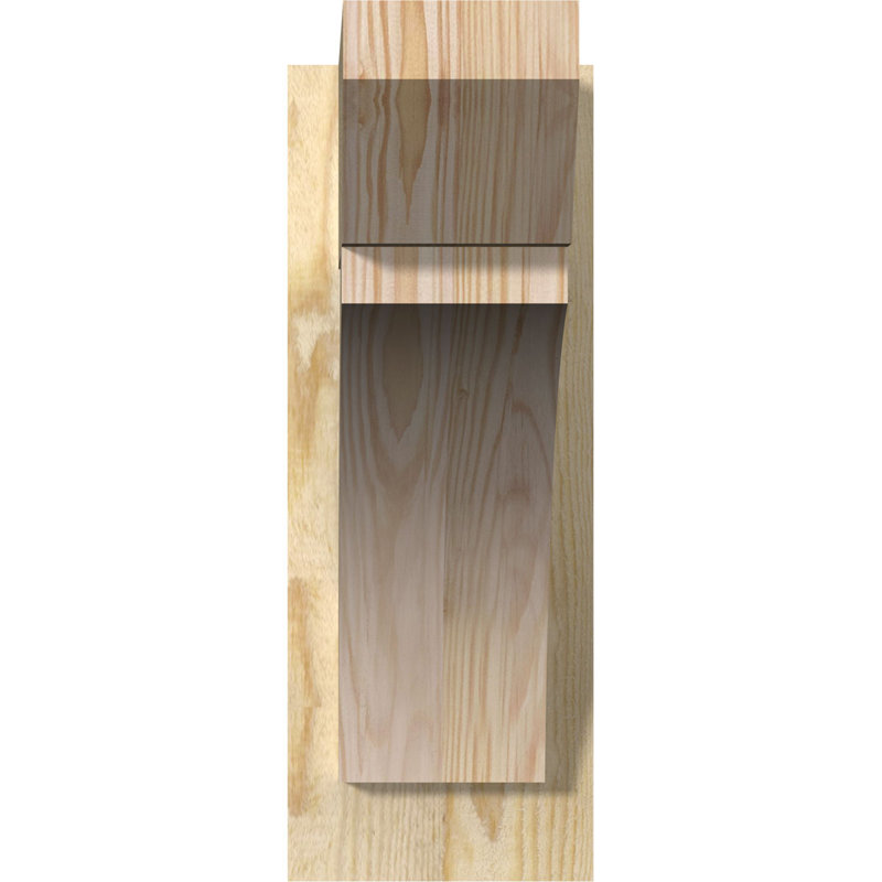 Persienne en bois Thatton, P 16 po x H 16 po, Sapin Douglas de 7 1/2 po (lisse)