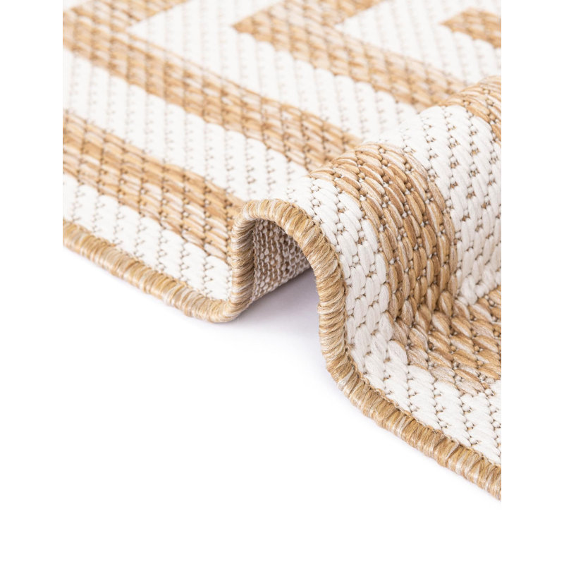 Tapis contemporain de style taupe Bello, Carré 7 pi 10 po