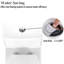 Toilette allongée monobloc à double chasse haute efficacité blanc brillant - 28,74 x 13,78 x 27,17