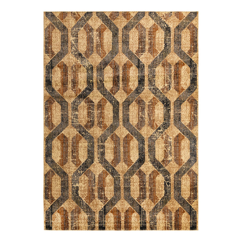 Brennin Geometric Indoor Rug, Rectangle 10' x 14'