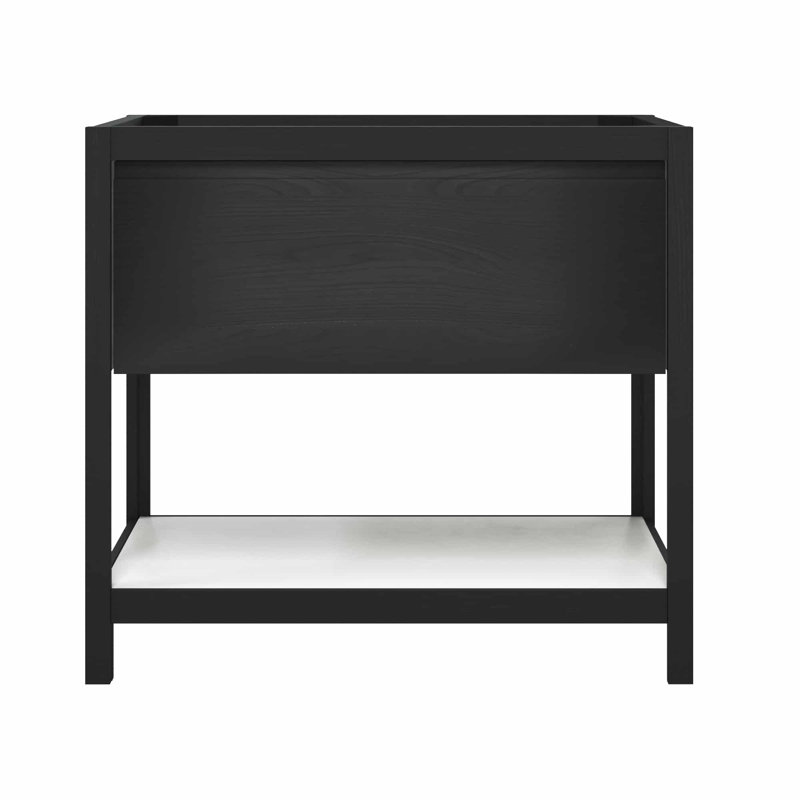 Meuble-lavabo 36 "avec tablette, Minuit / perle