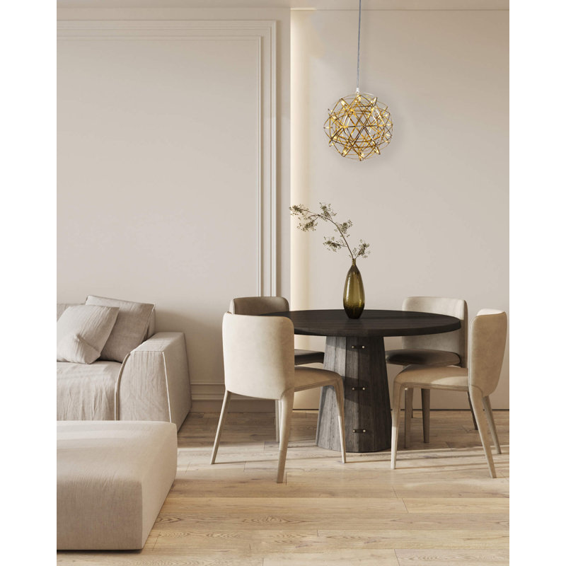 Menges 42-Light LED Modern Globe Chandelier, 17.5" H x 17.5" W x 17.5" D
