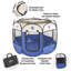 Parc pour animaux PETMAker, enclos pour chiots et petits chiens pliables d'intérieur et d'extérieur avec panneaux en filet, plateau à fermeture à glissière, sac de transport, cage de voyage légère pour le camping-70781645-70781644