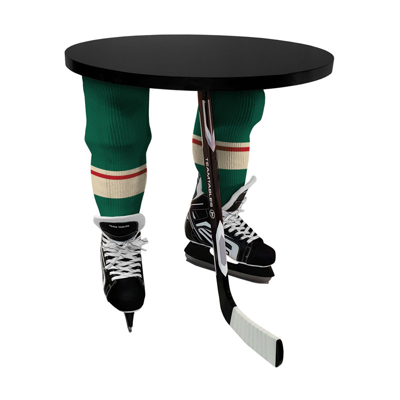Table de bout à 3 pieds, Miel, Blanc, Wild du Minnesota