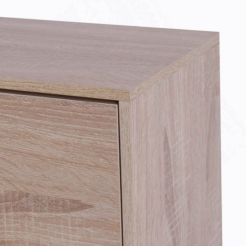 Armoire de rangement pour chaussures à 3 tiroirs, range-chaussures en bois à 3 niveaux