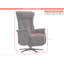 Chaput 69cm Wide Swivel Lounge Chair, Reclining-133122522