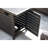 57In Outdoor Fire Pit Table With Gas Propane, Aluminum 50000Btu Fireplace Dining Table, Lid And Glass, Rectangular, , For Patio Garden Backyard Deck - Propane Pits Rectangular