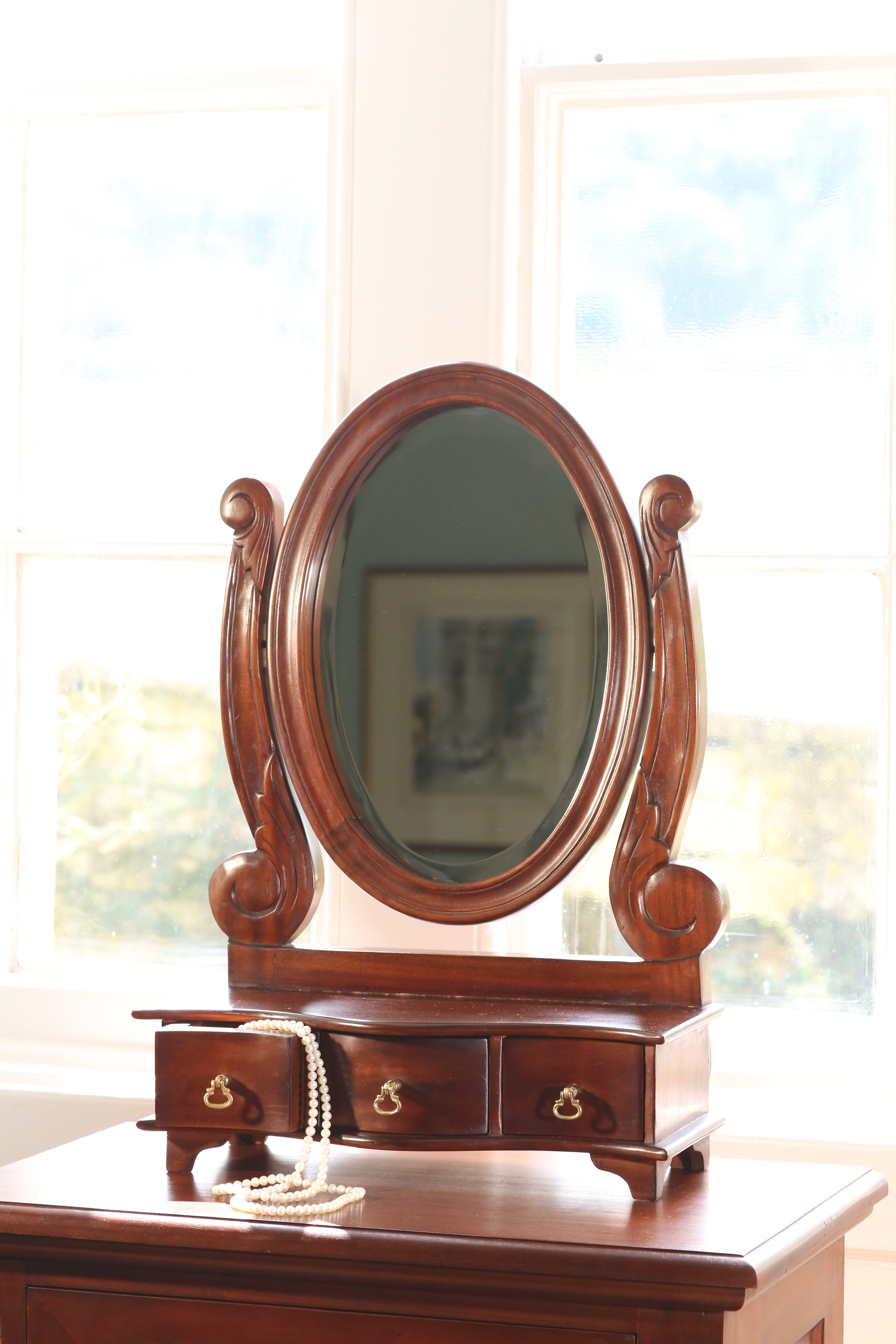 Georgian 18th Century Mahogany Dressing Table Mirror For Sale at 1stDibs |  georgian dressing table mirror
